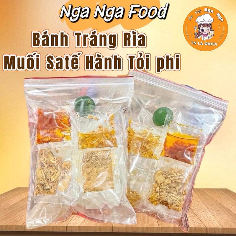 BÁNH TRÁNG RÌA MUỐI NHUYỄN SATẾ HÀNH PHI TỎI PHI FOOD Ăn Vặt Cay Snack