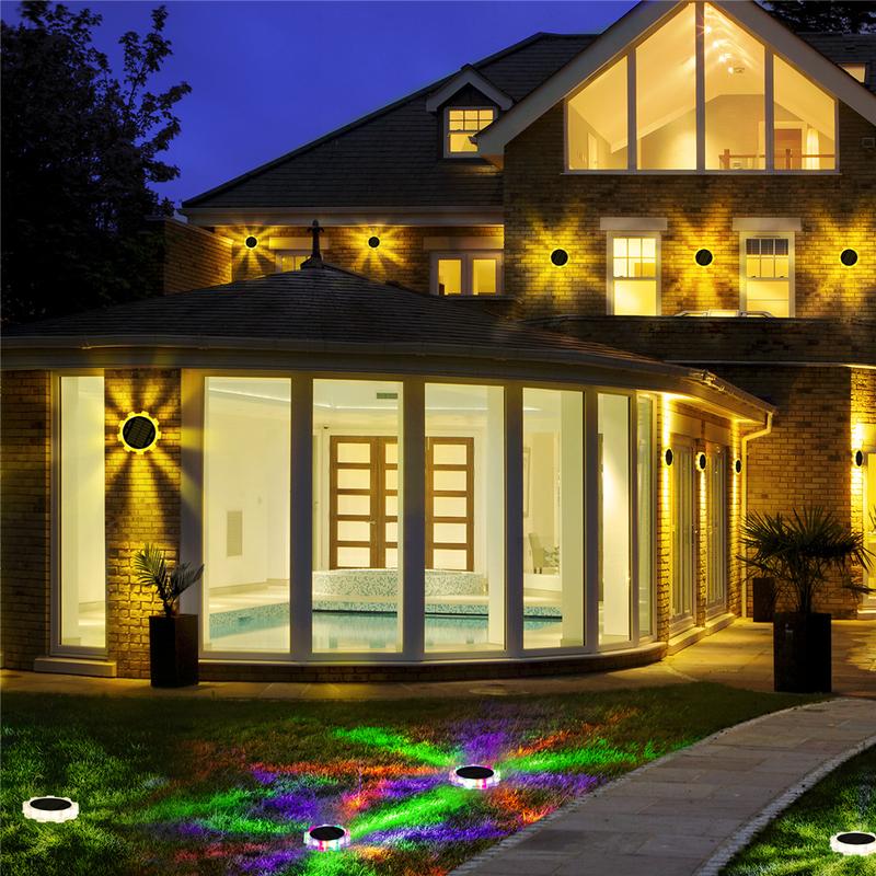 Product Introduction of New Led Solar Garden Lamp Waterproof Ground-in 4Mode Backyard Patio Lawn Decoration Wall Fence Gear Outdoor Solar Light 16