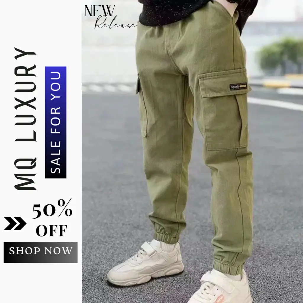 Quần Kaki trẻ em M2, chất kaki gió vải 2 da, vận động thoải mái, hàng xuất khẩu MQ LUXURY
