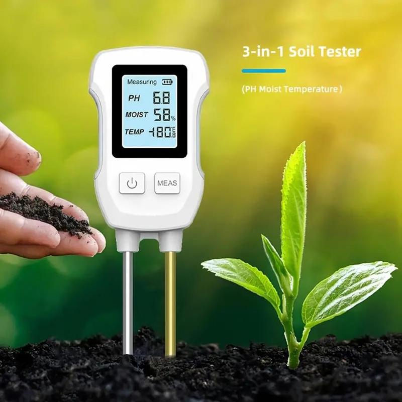 Product Introduction of 3 in 1 Soil Tester, High Precision Soil Moisture & PH & Light Tester, Garden Soil Testing Tool for Horticultural Potted Plant Cultivation Testing 2