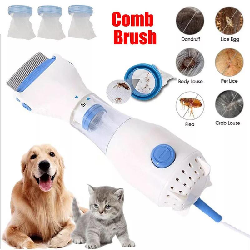 Product Introduction of Lược Chấy Cho Đầu Thú Cưng, Lược Chấy Điện, Dụng Cụ Lấy Rệp Bọ Chét, Phụ Kiện Bắt Bộ Lọc, Làm Sạch Chấy M7A0 16