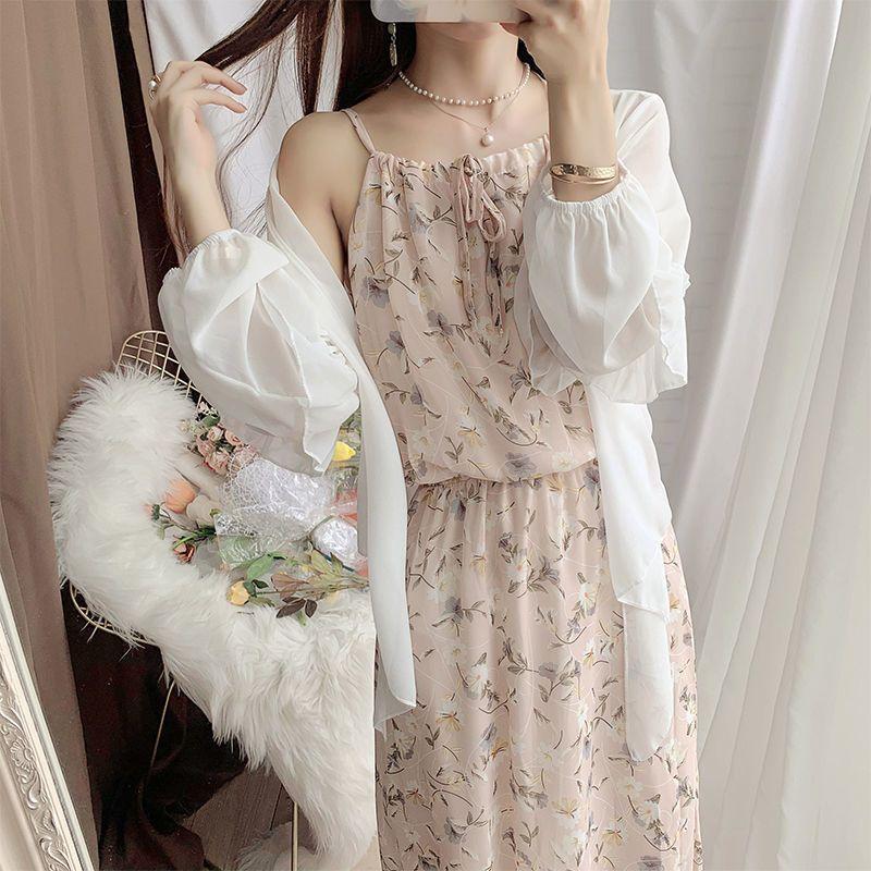 Product Introduction of Váy Hai Dây, Váy Voan Hoa, Quần Áo Chống Nắng, Áo Voan, Áo Cardigan, Bộ Đồ Hai Mảnh Cho Nữ, Váy Đi Kỳ Nghỉ Trên Bãi Biển, Váy Dài 28