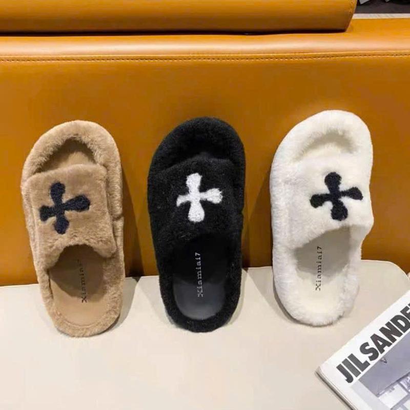 Dép lông nữ Bông nữ Lê Thời Trang Đơn Giản Cho Nữ bánh mì Nổi bật Phong cách Hiện đại