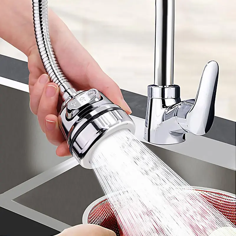 360 Degree Rotate Water Saving Tap Aerator Water Faucet Bubbler Filter Aerator Kitchen Faucet Reach Extender Household Faucet Tap Splash Filter bathroom 7