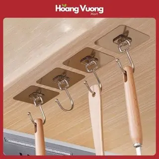Móc Dán Tường Inox Móc Đơn Treo Dán Tường Nhà Tắm Nhà Bếp Đa Năng Kèm Móc Inox treo đồ tiện lợi