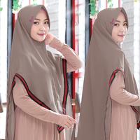 Gambar Khimar big size Haidina I Pad I Bahan Wolly Crepe I Hijab Muslim Instan Syari Kerudung Wanita - Abumuda dari quailhijabstore Kab. Klaten 2 Tokopedia