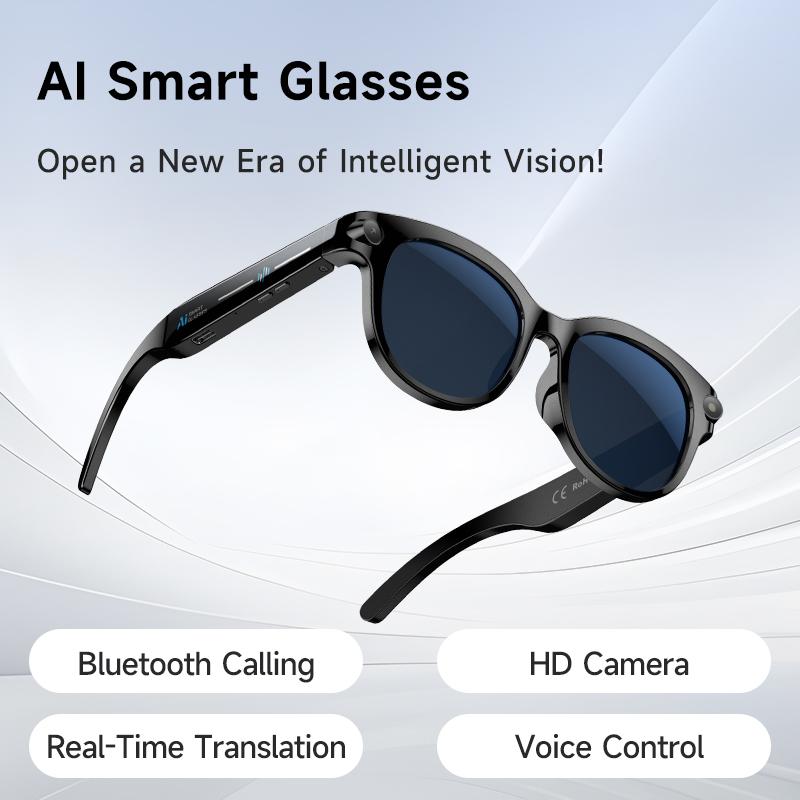 Camera Glass BT V5.3 Sunglasses Glasses 200W Camera Call Outdoor Sports Headphones HIFI Black Technology Anti-touch Unisex - Image 3