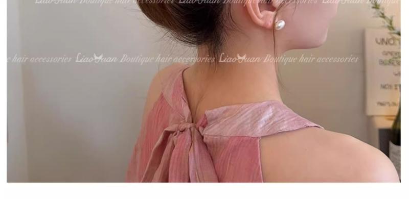 Product Introduction of French High-quality Ball Head Grip 2024 New Bow Hairpin Female Shark Head Clip Jewelry 27