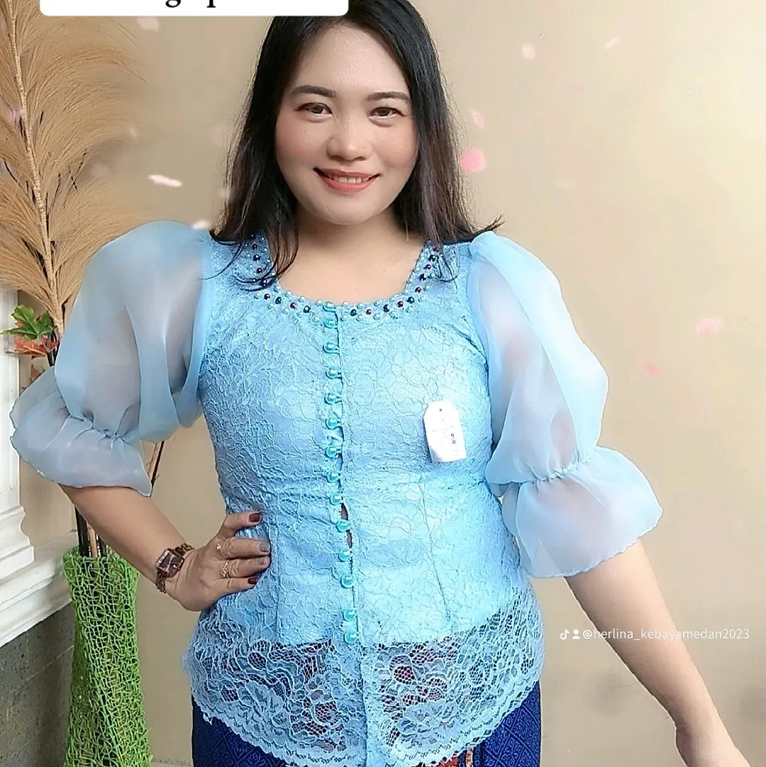 kebaya h2c organzakaret kancing depan