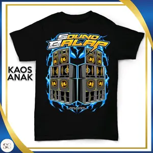 Kaos Anak Sound Balap Series 6 Baju Fashion Distro Premium Katun Combed 30s Hitam Merah Navy