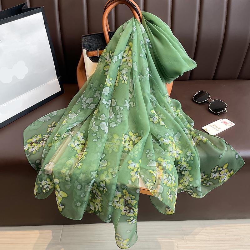 Khăn Quàng cổ Quàng Cổ Cho Nữ, Mềm Mại Và Mỏng, Ngoại Cỡ Và Dễ Phối Đồ, Thích Hợp Cho Bãi Biển Mùa Hè, Chống Nắng, Khăn Choàng Đi Biển, Được Lát Bằng Gạc Mềm, Kích Thước Nhỏ, 180cm * 135cm, SF1013-48 3