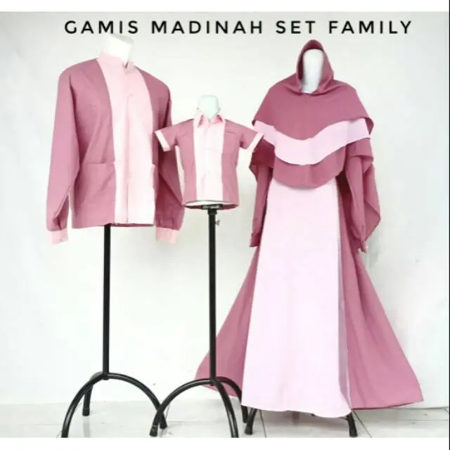 Set Family Gamis Madina Couple Keluarga Seragaman usia 0 - dewasa