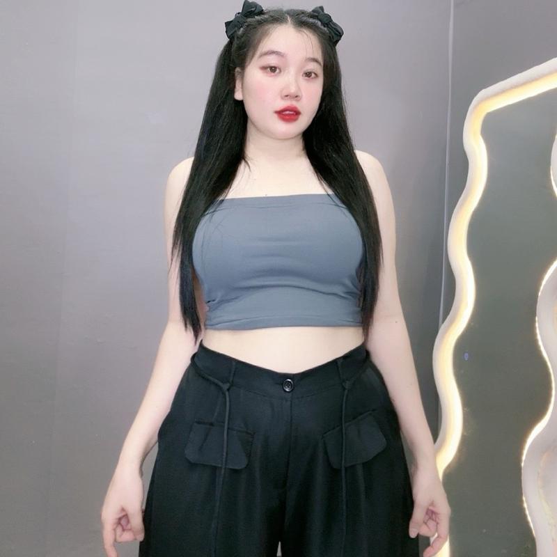 Áo thun bigsize nữ, Áo thun dạng ống dáng croptop chất borip mềm mịn phong cách sexy -A50