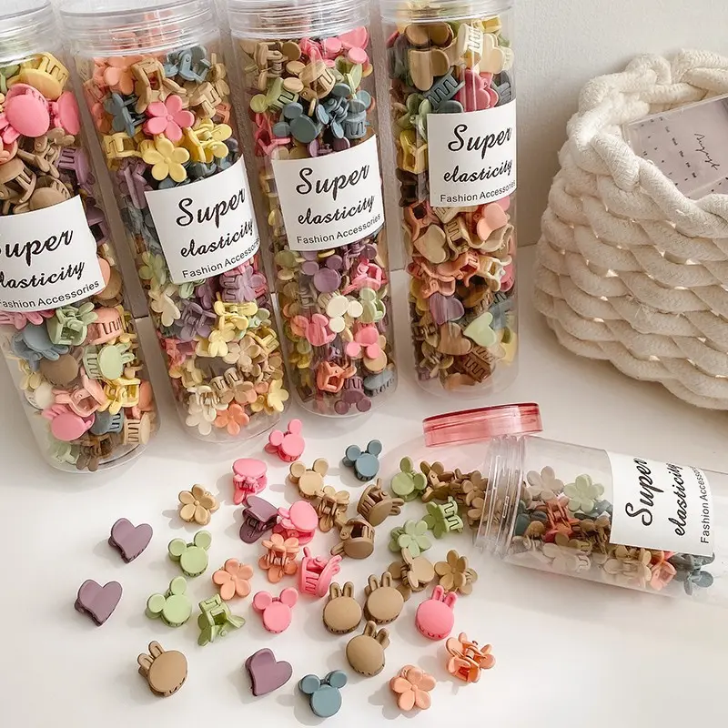 Colored Candy Small Grab Clip Mini Small Jar Hair Clip Summer Forehead Bangs Side Clip Hair Accessories