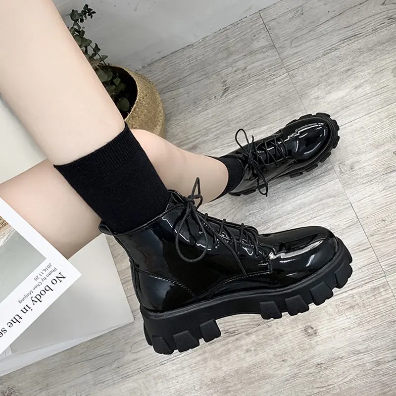 FREE BOX LIVY Sepatu Kyujin Boots Wanita Fashion Korea Premium Class Shoes 4