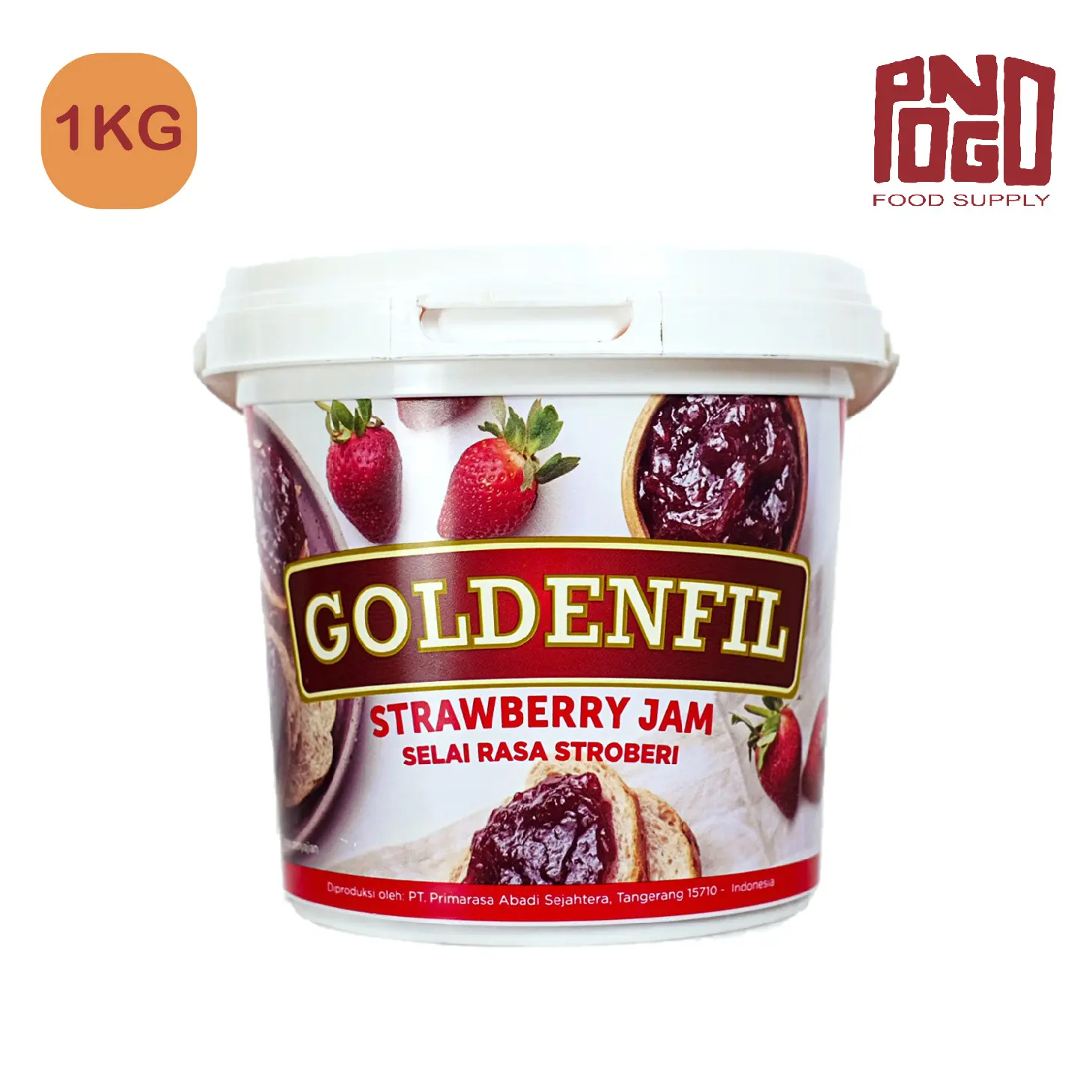 GOLDENFIL STRAWBERRY JAM 1KG SELAI STRAWBERRY