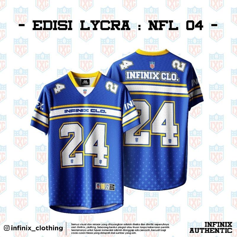 Product Introduction of INFINIX CLOTHING LYCRA Oversized NFL Streetwear Jersey - EDISI NFL 2024 4
