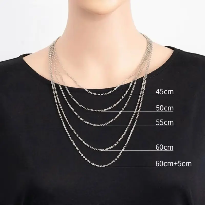 Dây Lá Vuông Xoắn Hoa Thị Đủ Cỡ Bạc S950 - Ngọc Kim An Jewelry 4
