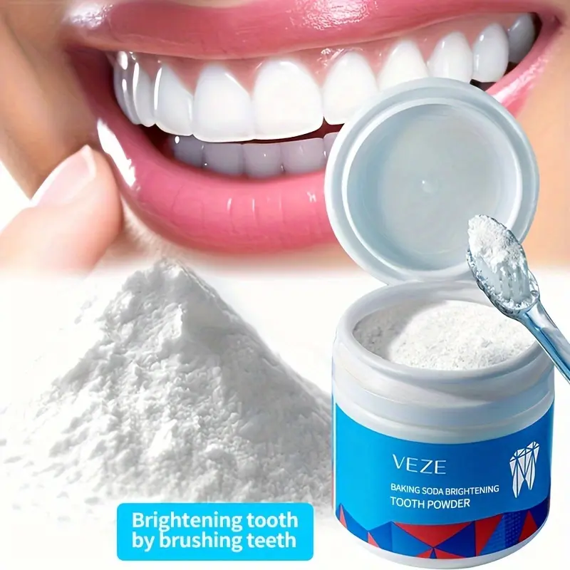 Bột Làm Răng Baking Soda Tự Nhiên, 50g, Làm Sạch Sâu, Làm Trắng, Thơm Miệng, Loại Bỏ Mảng Vám, Để Chăm Sóc Răng Miệng Hàng Ngày, Bột Làm Sạch Răng Hiệu Quả, Cho Nụ Cười Khỏe Mạnh, 1 Cái