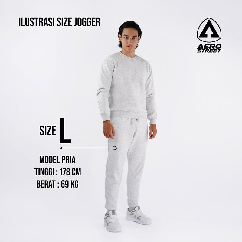 Aerostreet Jogger Long Pants Draco Hitam Celana Joger EBAAA 5