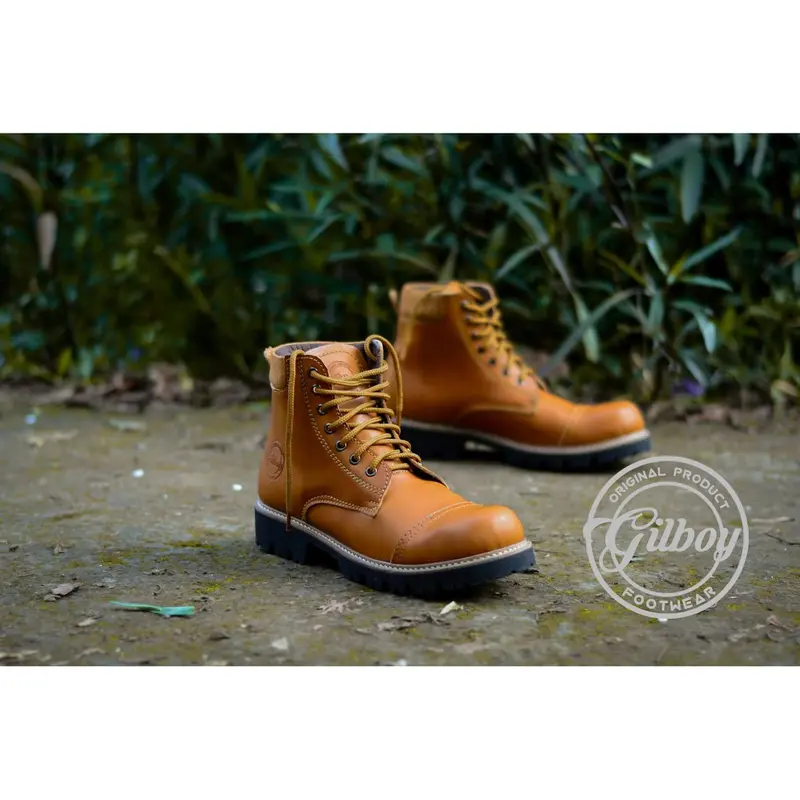 GILBOY Sepatu Boots Pria Safety Dengan Ujung Besi - Shop | Tokopedia