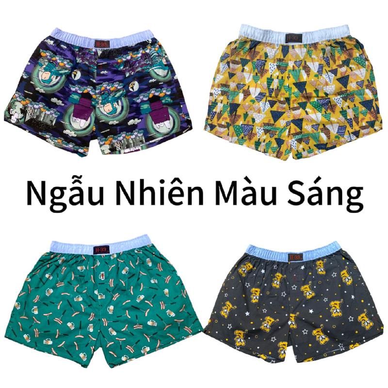1 Quần Đùi Quần Ngủ H33 Siêu Mát Mềm Mịn Chất Liệu Cotton Loại 1 Nam