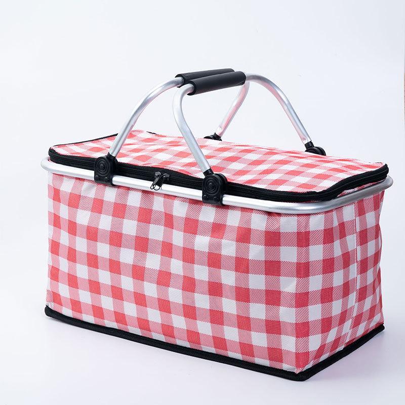 Product Introduction of Foldable Picnic Basket,  1 Count Portable Insulated Basket with Handle, Outdoor Picnic Basket, Storage Basket for Home Kitchen, Home Organizer 6