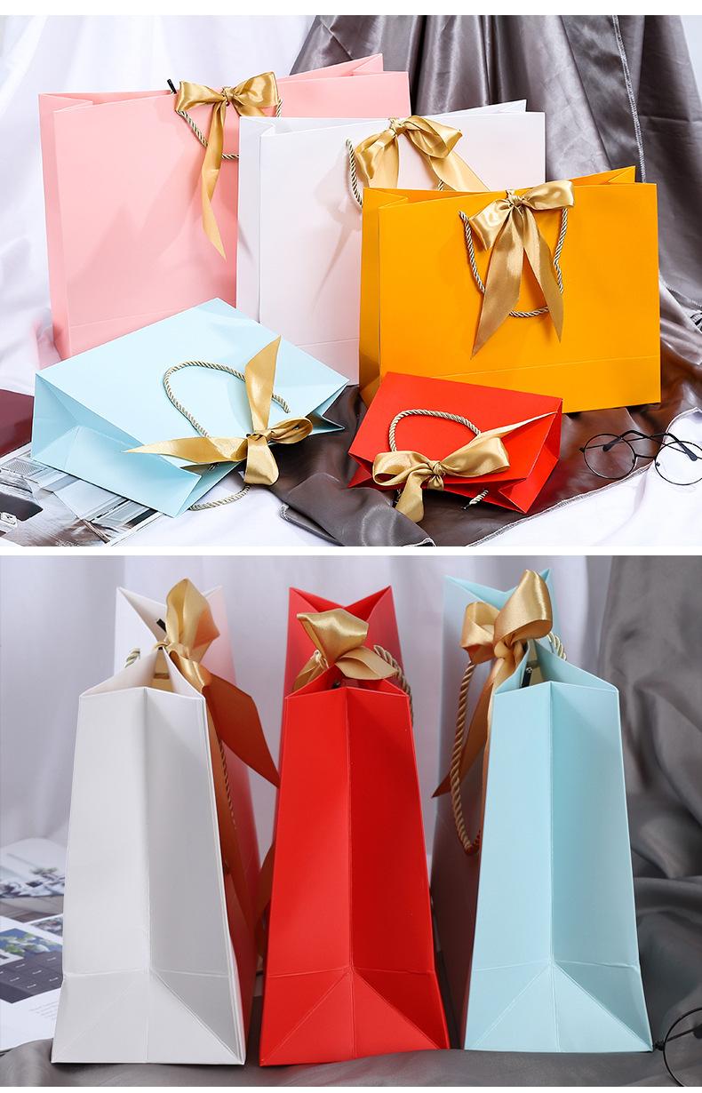 Product Introduction of 2025 Fashion New Colorful Gift Bag/Jewelry Handbag/Clothing Jewelry Bow Packaging Bag 9