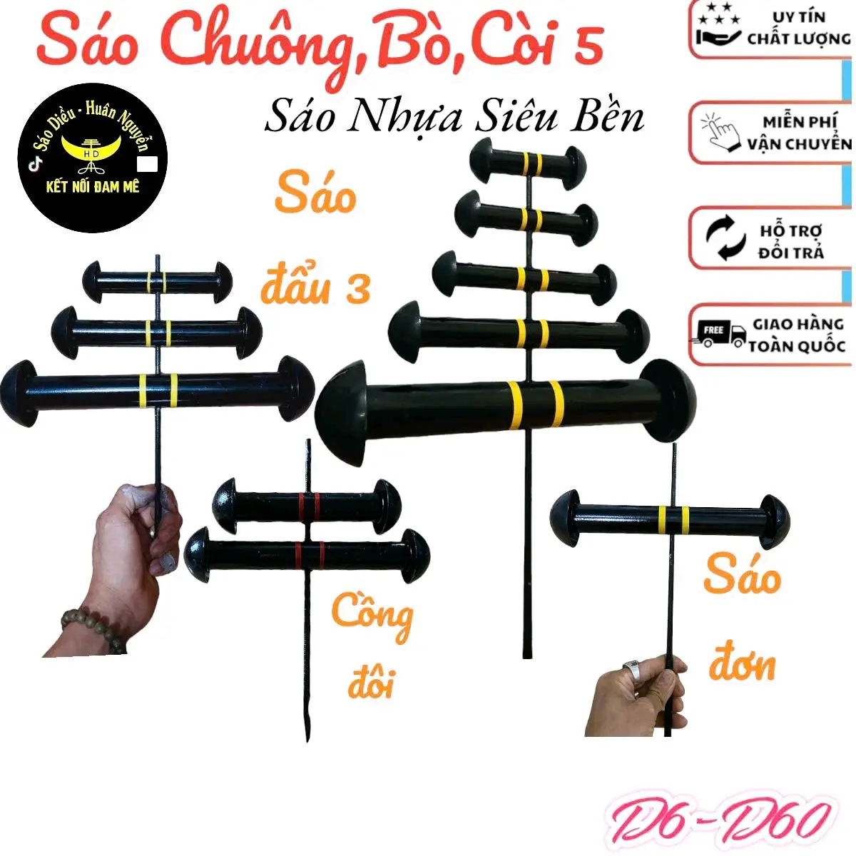 sáo diều full nhựa siêu bền d8 đến d60 âm còi chuông hòa còi hòa âm hòa đàn cưa