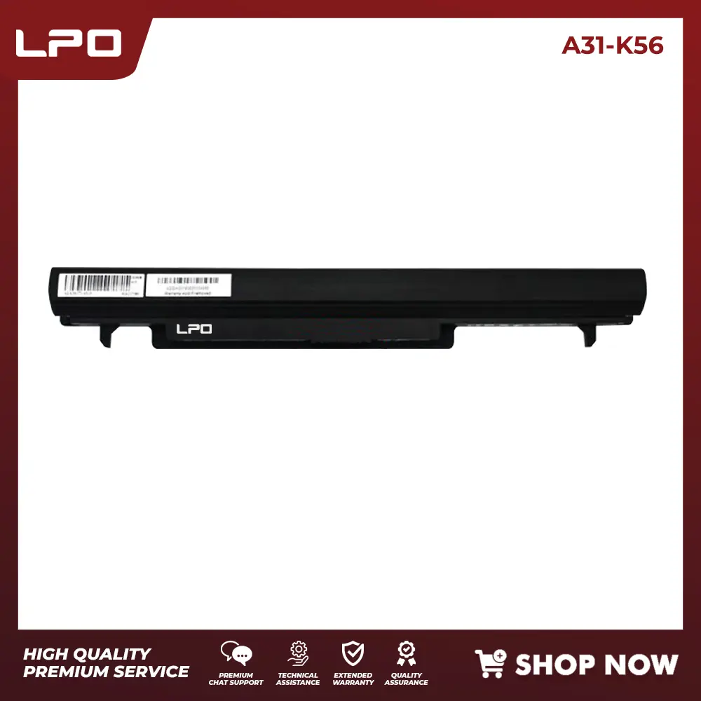 LPO Laptop Battery A32-K56 A31-K56 Compatible for ASUS S46 Ultrabook ASUS S46C Series ASUS S46CA Series ASUS S46CM