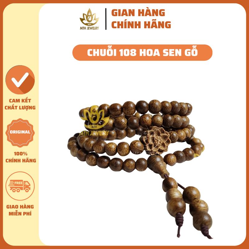 [MTH] Vòng Tay Trầm Hương Mix Hoa Sen Gỗ Trầm Mộc Trầm Hương - Vòng Trầm Tốc Việt Đủ Size Nam Nữ, Phụ Kiện Túi Gấm, Lá Bồ Đề, Nụ Trầm Đốt, Dây Xâu - Đeo Tay Voi