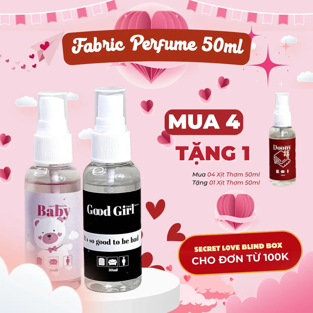 Xịt Thơm Chinha bodymist quần áo Fabric Perfume - Linen Perfume 50ml Nước Hoa Cosmetic
