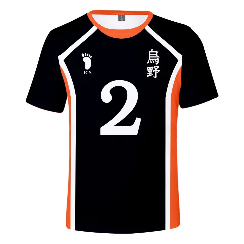 Quần Áo Haikyuu Cho Nam, In 3D, Trang Phục Hóa Trang, Áo Thi Đấu Câu Lạc Bộ Bóng Chuyền Trung Học, Áo Thun Haikyu Hinata, Áo Thường Ngày Thời Trang