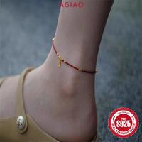Gambar AGIAO Gelang Kaki Tali Kepang Beruntung Untuk Wanita Tali Kaki Berwarna-warni Yang Indah Hadiah Anklets - Merah, 23CM dari A.GIAO.ID Kab. Gresik 5 Tokopedia