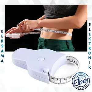 DBK HL0646 Meteran Badan 152Cm Meteran Gulung Putar Otomatis Alat Ukur Badan Y Type Ergonomis Untuk Fitness Alat Pengukur Lingkar Tubuh Y1790