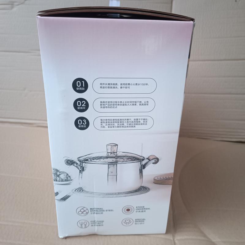 Extra-Thick Stainless Steel Round Soup Pot with Lid and Dual Wooden Handles for Heat Resistance 7