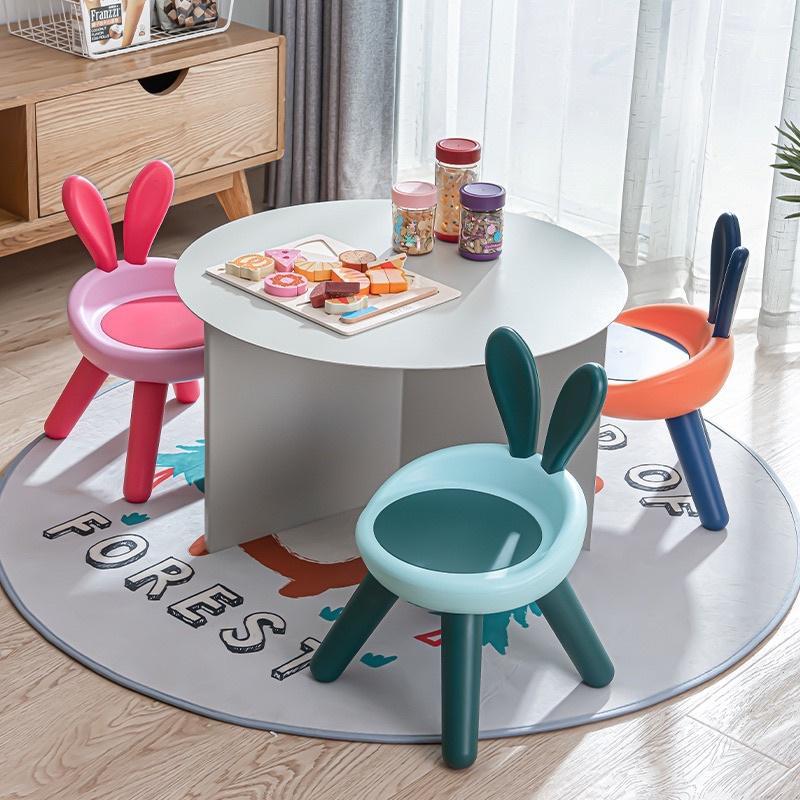 Children Chair Backrest Stool Anti-slip Learning Plastic Chair Kerusi ...