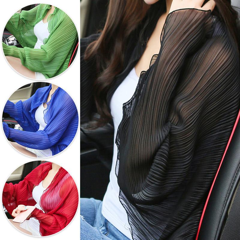 Product Introduction of Khăn Quàng Choàng Chống Nắng Xếp Li Và Xếp Nếp, Dành Cho Nữ, Màu Trơn Làm Bằng Voan, Thích Hợp Cho Mùa Hè, Lý Tưởng Để Lái Xe, Đạp Xe Và Đi Biển, Chống Nắng, Lý Tưởng Cho Kỳ Nghỉ, Khăn Choàng 29