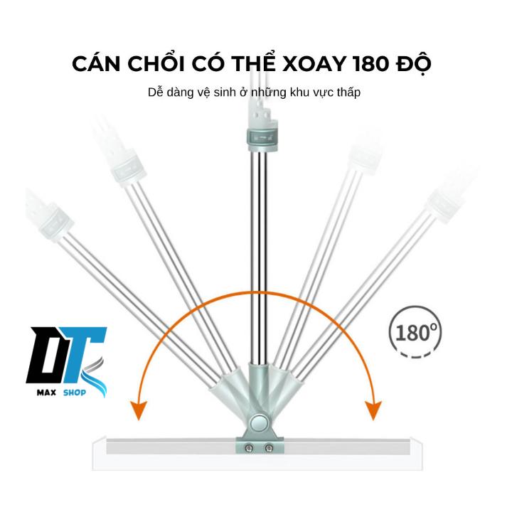 Combo 2 Chổi Gạt Nước Đa Năng Xoay 360 Độ, Sử Dụng Linh Hoạt Lâu Dài Cho Nhà Tắm Vệ Sinh, Kính, Sàn Nhà 7