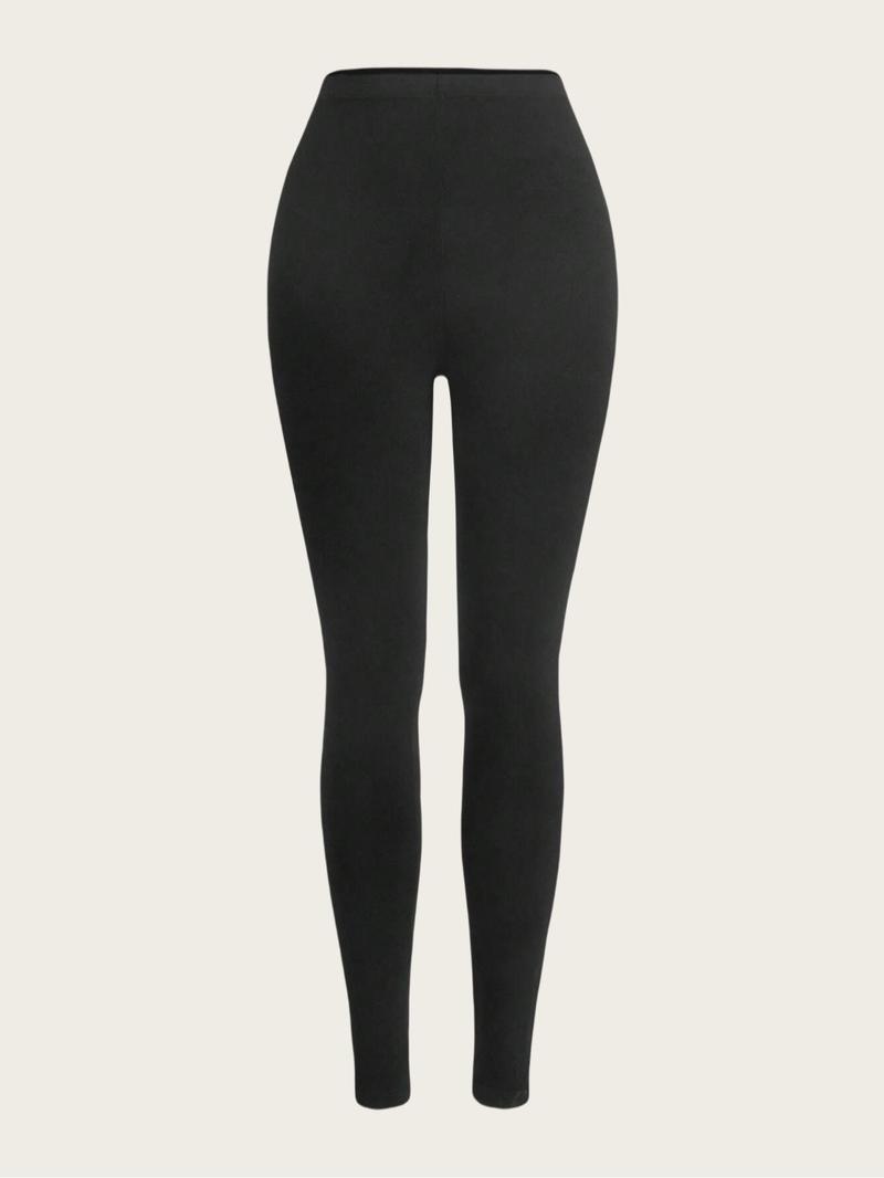 Product Introduction of Women's Solid High Waist Skinny Pants, Casual Comfy Leggings for Daily Wear, Ladies Bottoms for Summer 6