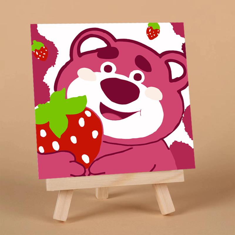 Product Introduction of Paint By Number Kanvas Lukis Canvas DIY Painting Canvas Painting By Number /Sanrio Melukis Mewarnai Kanvas Nomor Prakarya Anak 18 x 18 Pokemon Lotso Kuromi 13