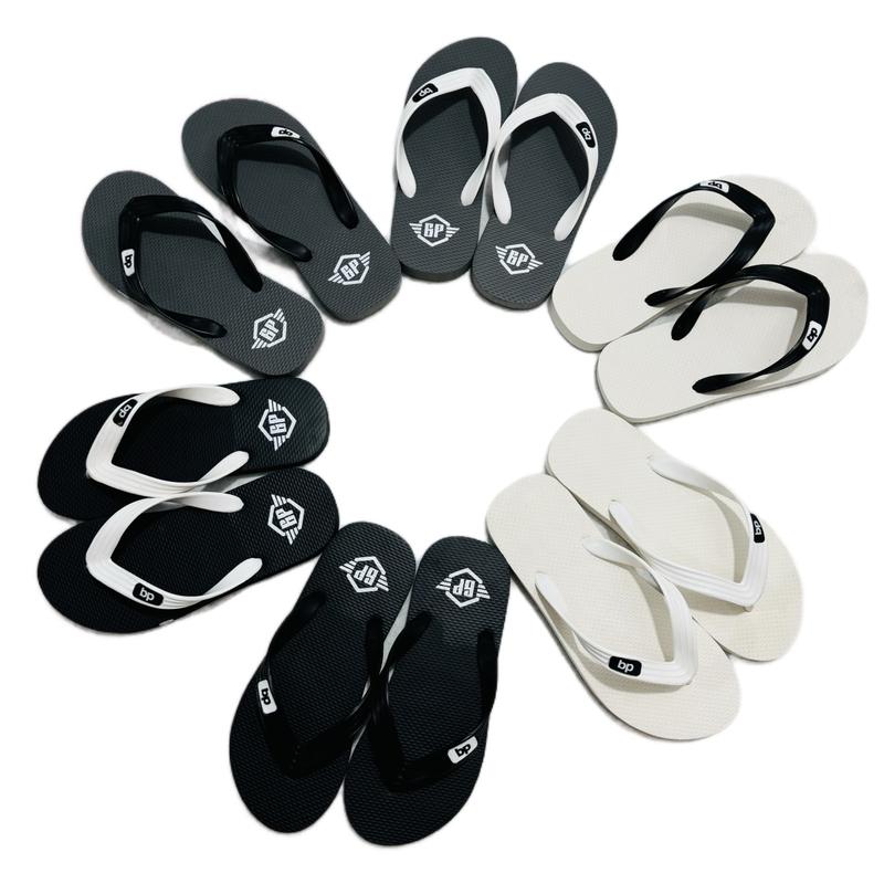 Dép Tông Nam Đi Biển logo bp nguyên khối mút nhẹ Đế Bằng dép tông hươu 002