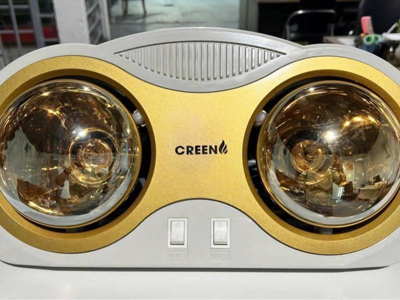 Đèn sưởi nhà tắm Creen - Máy sưởi ấm áp, công suất 550W-825W, 2-3 mức nhiệt, chống nước, chống chập điện, thiết kế hiện đại, 3 chế độ nhiệt tùy chỉnh 0