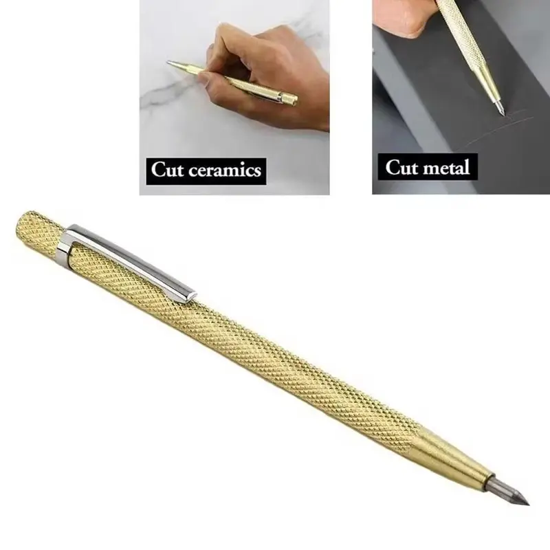 Bút Cắt Gạch Men Kim Loại, 1 Chiếc, Chiều Dài 150Mm, Thích Hợp Để Khắc Và Cắt Gạch Men, Kích Thước Gạch 14,2cm, Z5J5 1