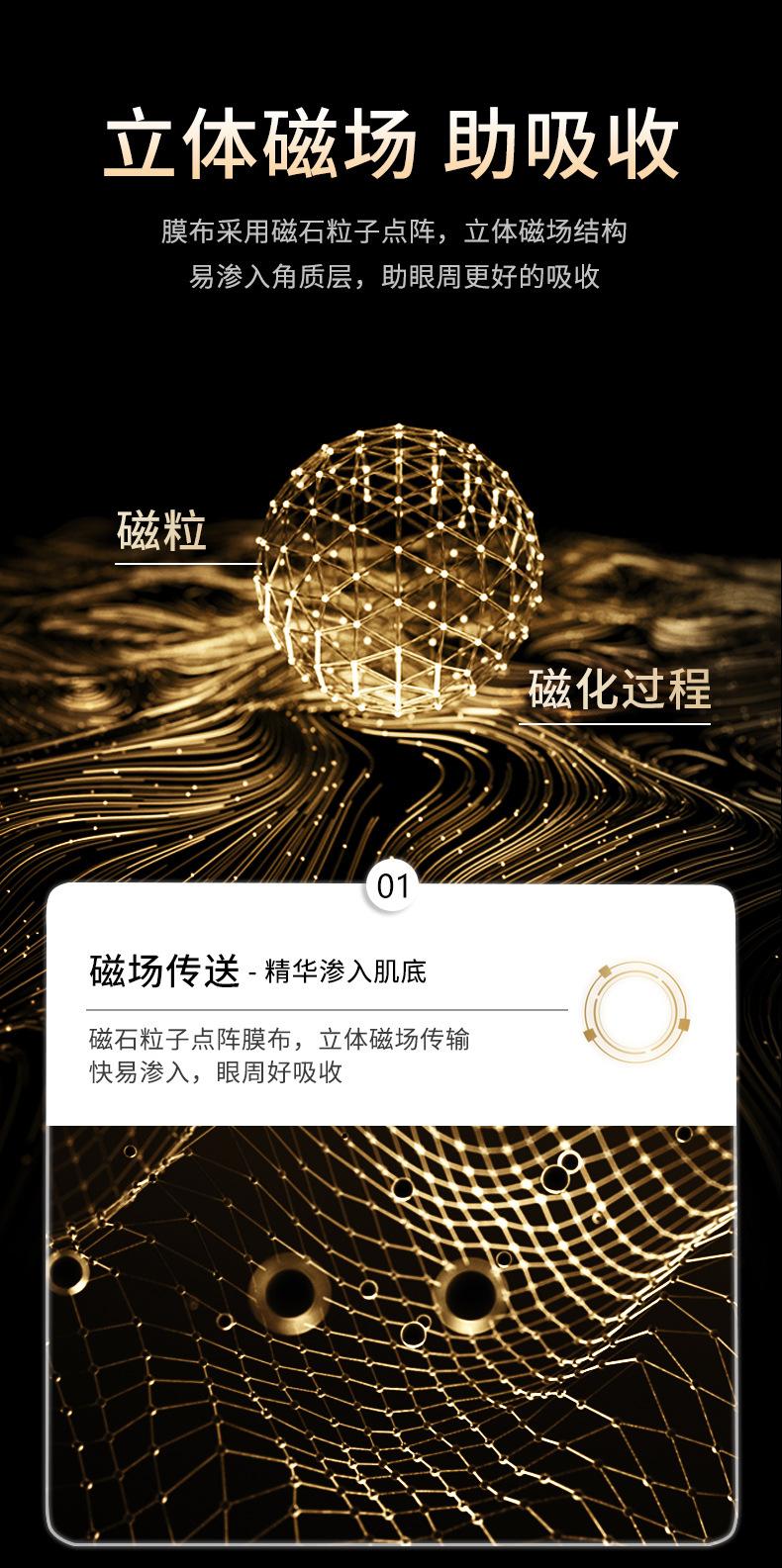 Product Introduction of [30 Pieces] Deep Moisturizing Brightening Black Magnet Eye Mask Hydrating Hydrating and Reducing the Fine Lines Firming Skin Essence Eye Mask Beauty Salon Gentle Moisturizer Hydrate Moisture 15