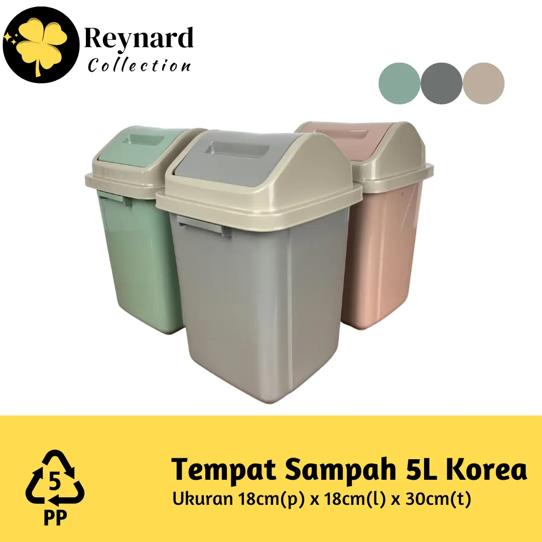 Tempat Sampah 5 Liter Estetik Tong Sampah 5L Korea High Quality