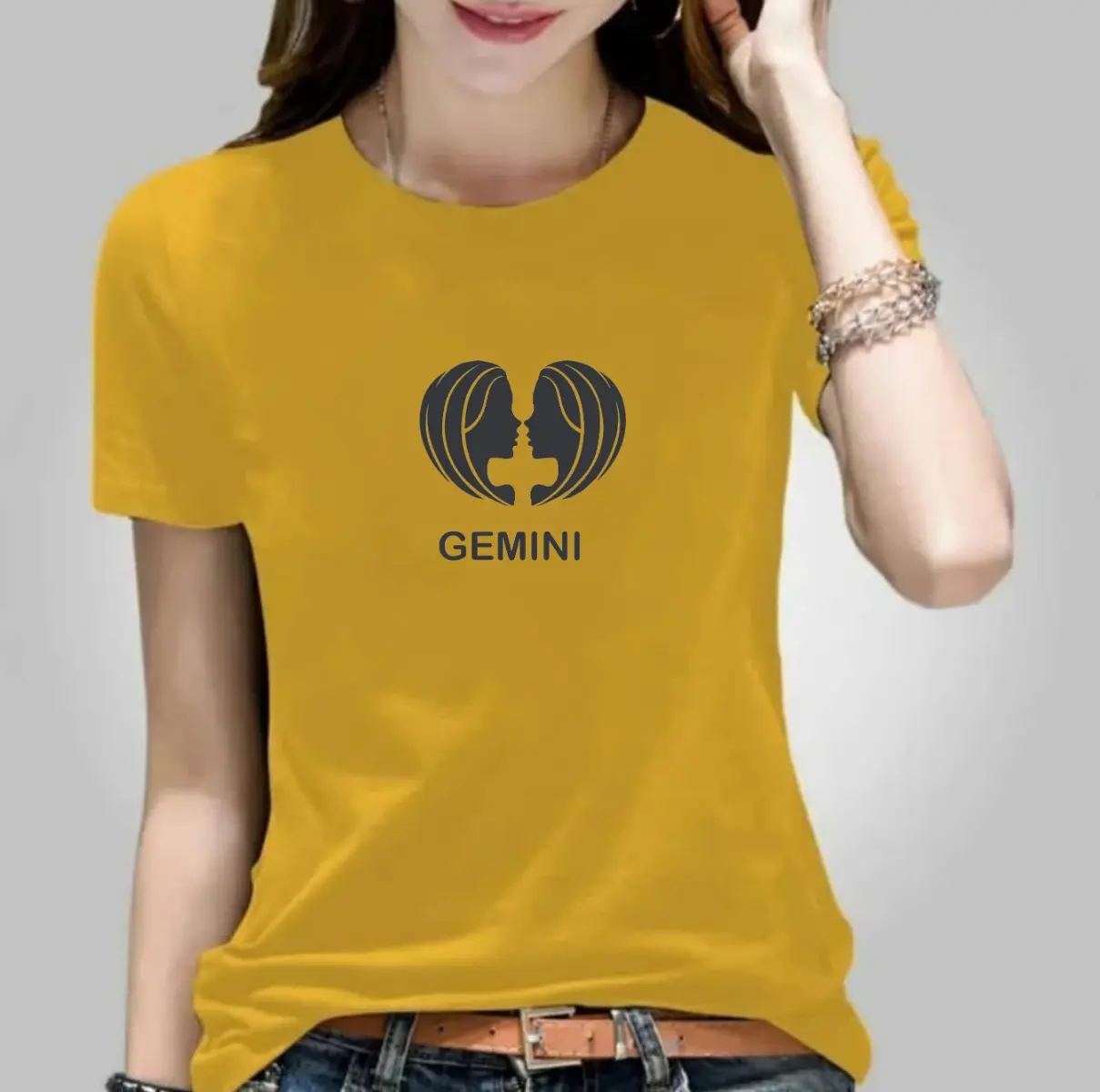 [DIFASHIONUP]_KAOS OBLONG WANITA MOTIF ZODIAK GEMINI PREMIUM COMBED 30S
