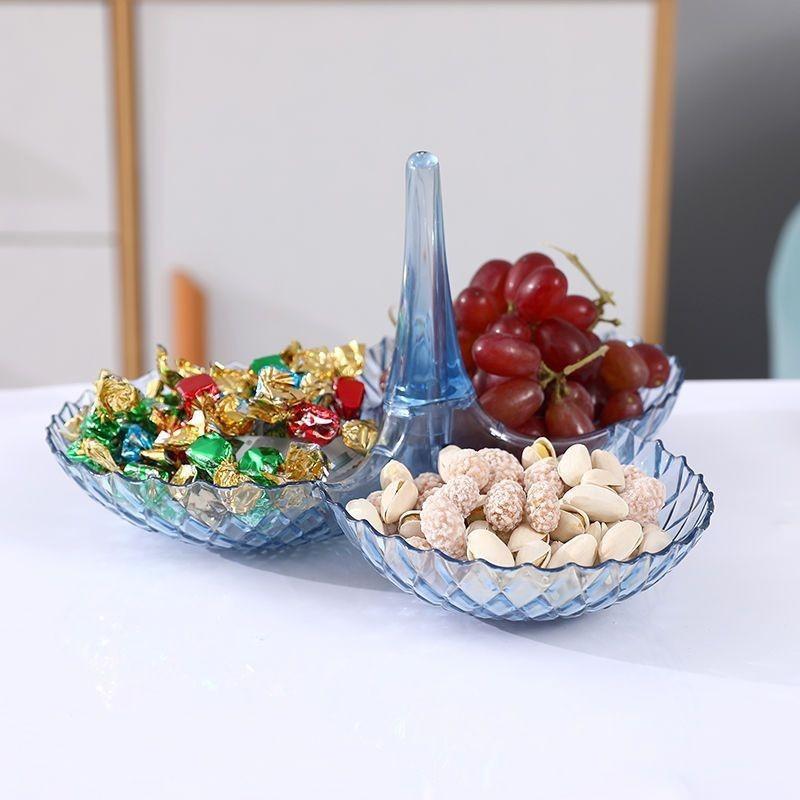 Product Introduction of Fruit Plate, 1 Count Snack Organizer, Fruit Tray, Household Candy Dish, Dry Fruit Box, Home Organizer for Living Room Coffee Table 16