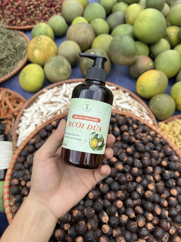  Dầu Xả Thảo Dược Bưởi Dừa 300ml Dưỡng Tóc Chăm Sóc Tóc dầu  xả tóc 