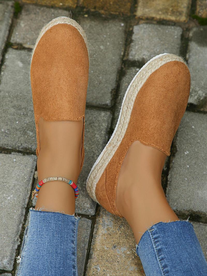 Product Introduction of Women's Simple Comfortable Slip on Flatform Shoes, Casual Round Toe Shoes for Summer, Lightweight Breathable Shoes for Daily Wear 15